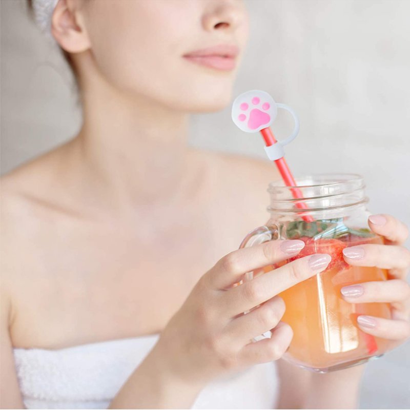 Reusable Silicone Straw Tips Covers - Image 4